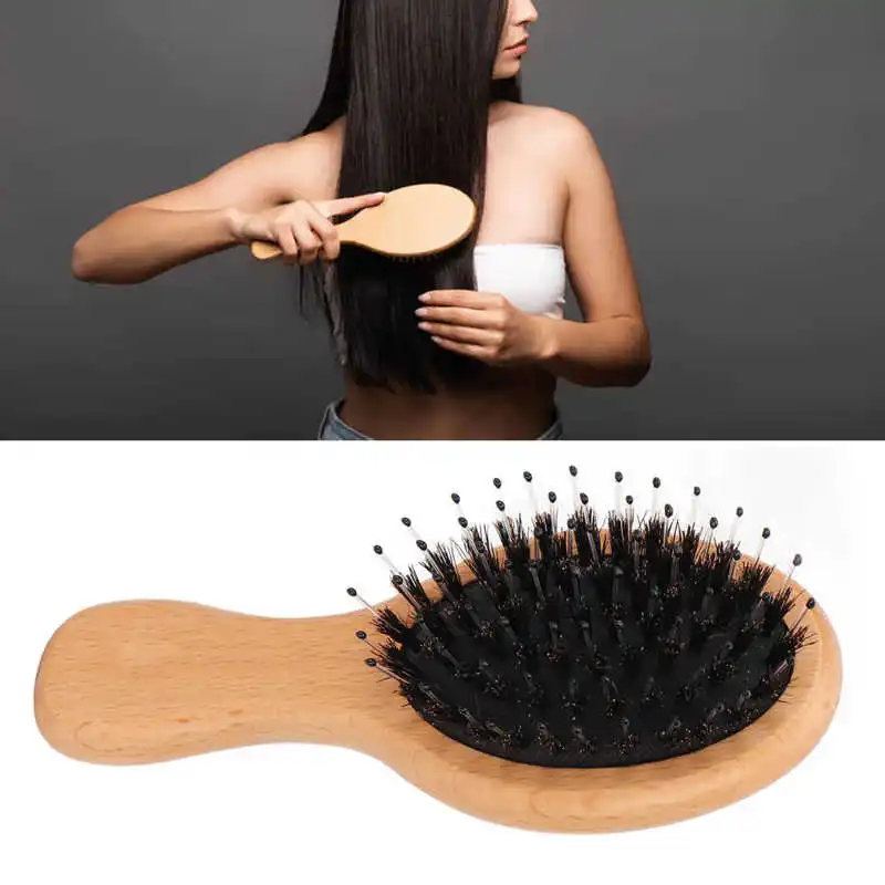 Portable Air Cushion Comb Wooden Massage Brush Beech Streamlined Body Soft Bristles No Static Electricity Improve Hair Quality
Portable Air Cushion Comb Wooden Massage Brush Beech Streamlined Body Soft Bristles No Static Electricity Improve Hair Quality