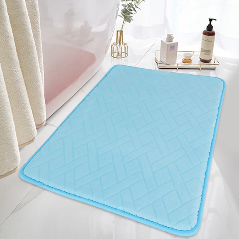 Rectangle Bath Mat Water Absorption Bathroom Bedroom Carpet Non-slip Memory Cotton Rug Shower Room Door Mat Washable Floor Decor
Rectangle Bath Mat Water Absorption Bathroom Bedroom Carpet Non-slip Memory Cotton Rug Shower Room Door Mat Washable Floor Decor
