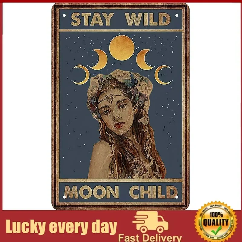Girl Room Decor Gifts Stay Wild Moon Child Retro Metal Tin Sign Vintage Sign for Home Coffee Wall Decor Art metal sign
Girl Room Decor Gifts Stay Wild Moon Child Retro Metal Tin Sign Vintage Sign for Home Coffee Wall Decor Art metal sign