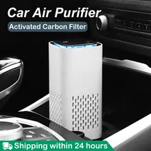 Portable Car Desktop Air Purifier Negative Ion USB Low Noise Mini Home Vehicle Air Cleaner Remove Formaldehyde Odor PM2.5 Pollen