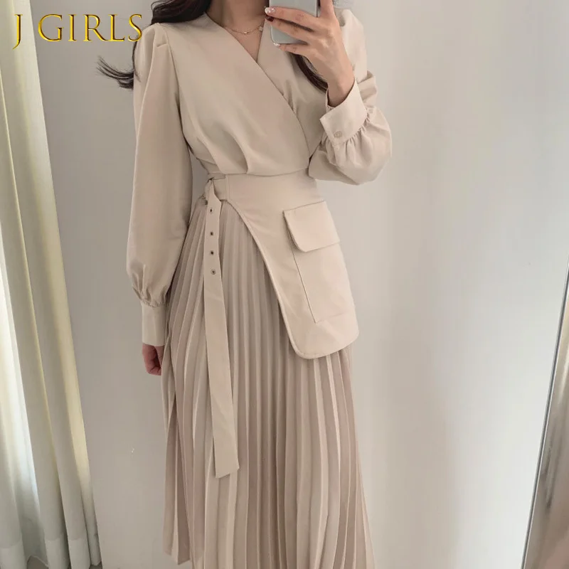 J GIRLS 2022 New Apricot Pleated Dress Women Long-sleeve High Waisted Elegant Bodycon Dress Business Korean Chic Clothing
J GIRLS 2022 New Apricot Pleated Dress Women Long-sleeve High Waisted Elegant Bodycon Dress Business Korean Chic Clothing