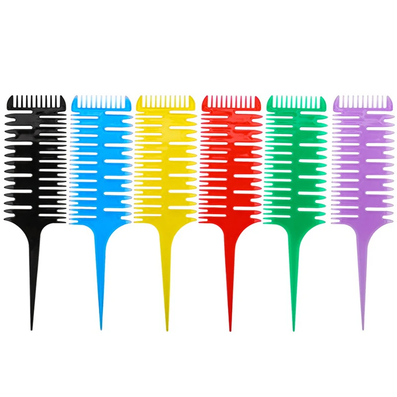 

1pc Professional Hair Dyeing Comb Weaving Hair Brush Sectioning Highlight Comb Barber Hairdressing Combs Salon Hair Styling Tool