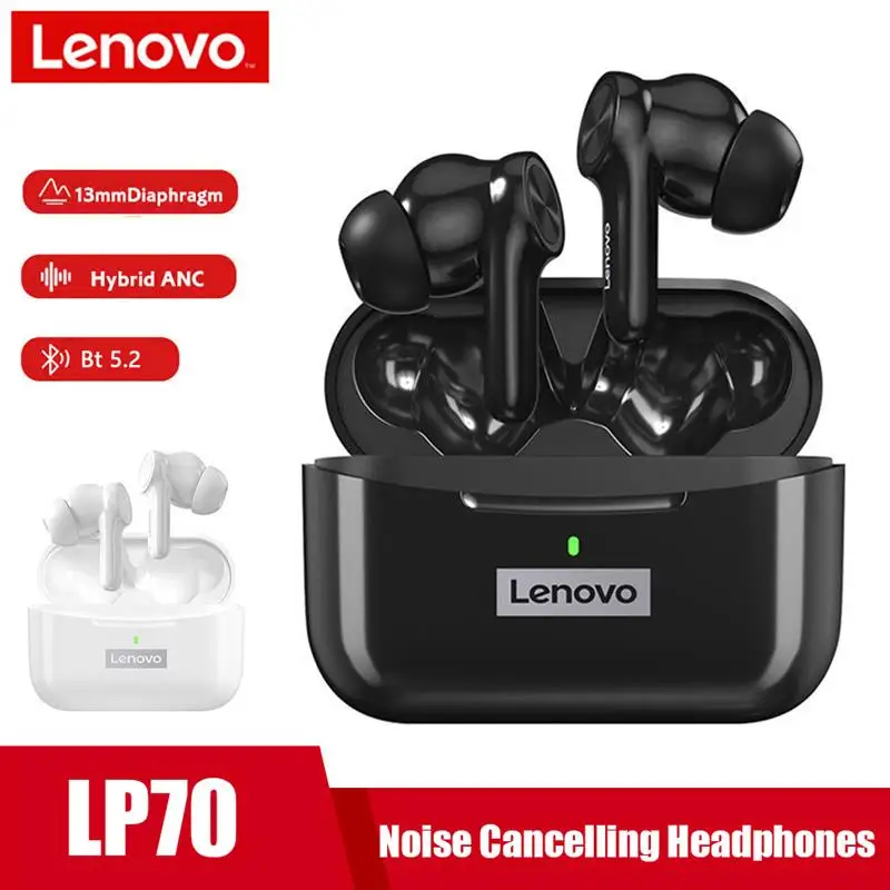 Lenovo LP70 ANC Earphones True Wireless Intelligent Noise Canceling Headset HIFI Sound Handfree BT5.2 Earbuds with Mic
Lenovo LP70 ANC Earphones True Wireless Intelligent Noise Canceling Headset HIFI Sound Handfree BT5.2 Earbuds with Mic