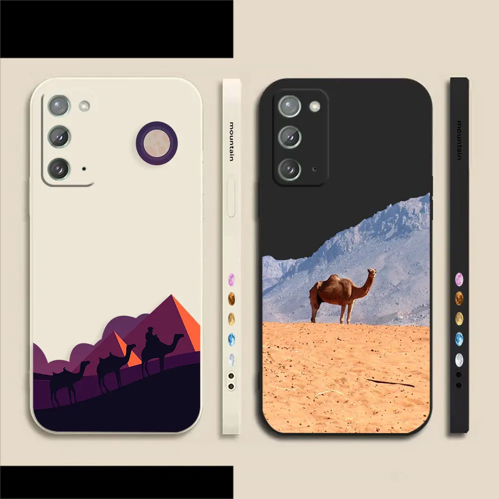 

Desert Camel Phone Case For Samsung A70 A60 A40 A30 A20S A20 A10S A10 Note 20 10 M33 M32 Pro Plus Lite Ultra 4G 5G Case Funda