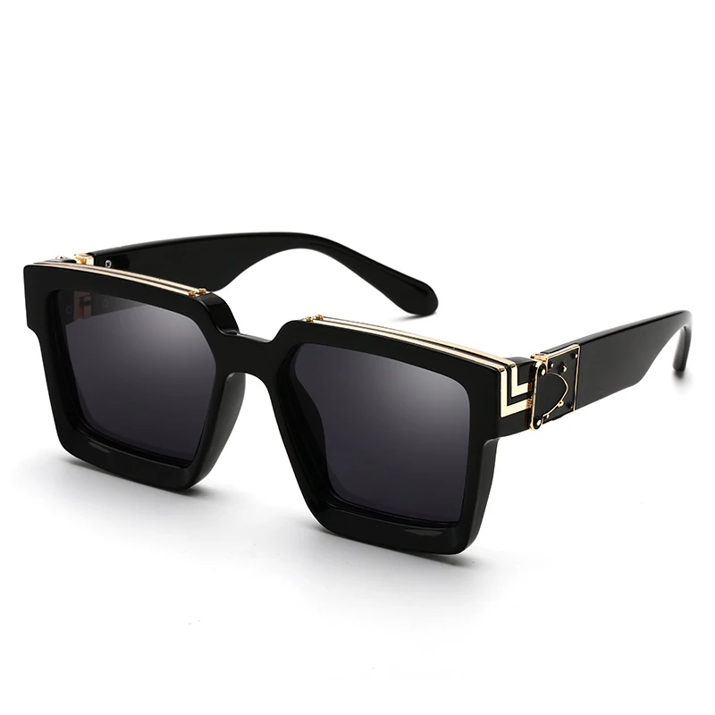 

Luxury Brand Designer Square Sunglasses Men Women 2020 Fashion Thick Frame Glasses Mens UV400 Male Celebrity PD1399