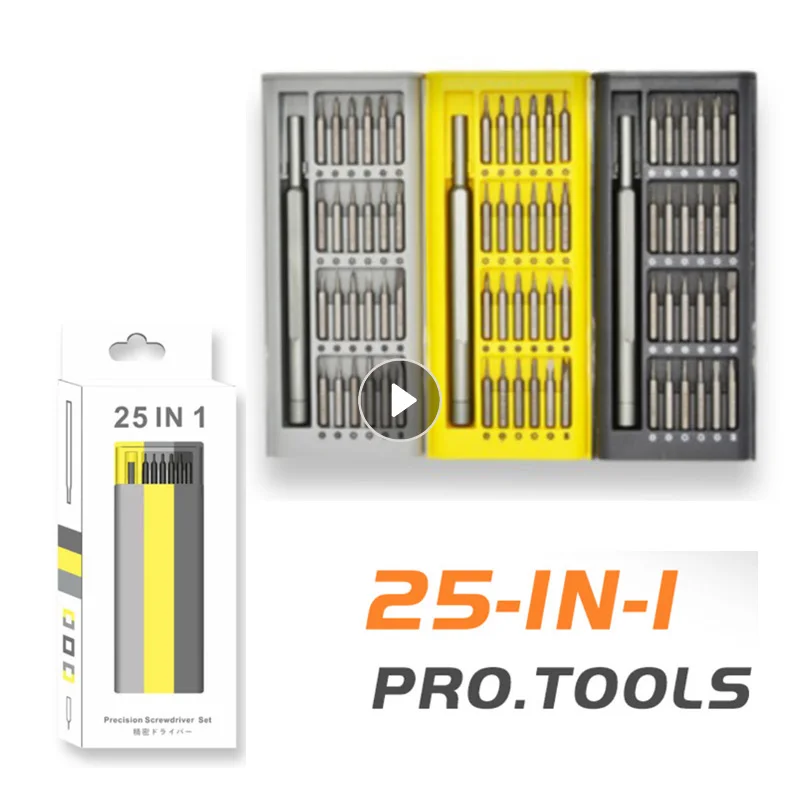 25 In 1 Screwdriver Set Magnetic Phillips Torx Hex Precision Screw Bits Removable Household Repair Hand Tools For Phone Computer
25 In 1 Screwdriver Set Magnetic Phillips Torx Hex Precision Screw Bits Removable Household Repair Hand Tools For Phone Computer