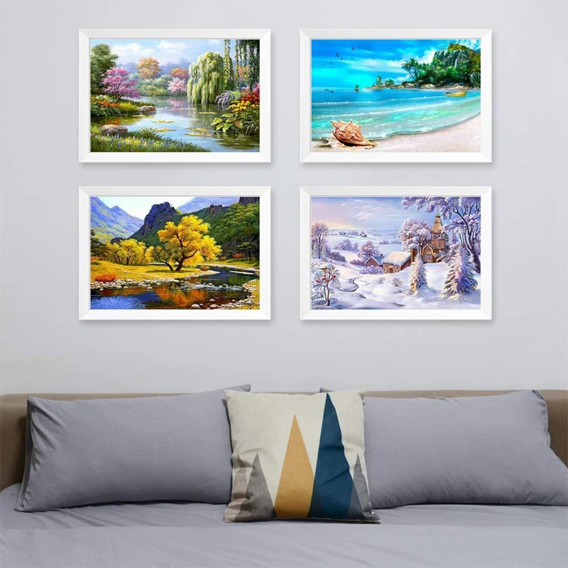 4Pcs/Set 5D Four Seasons Landscape DIY Diamond Painting Kits Full Drill Embroidery Art Home Wall Decor-25X35cm
4Pcs/Set 5D Four Seasons Landscape DIY Diamond Painting Kits Full Drill Embroidery Art Home Wall Decor-25X35cm