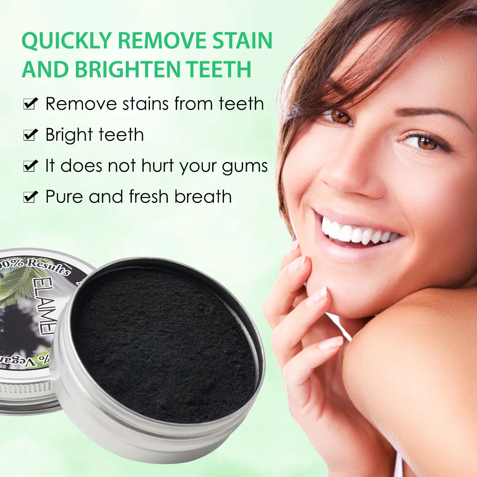 Tooth Whitening Powder Activated Bamboo Charcoal Toothpaste Natural Teeth Whitening Charcoal Powder Tartar Stain Removal 20g
Tooth Whitening Powder Activated Bamboo Charcoal Toothpaste Natural Teeth Whitening Charcoal Powder Tartar Stain Removal 20g