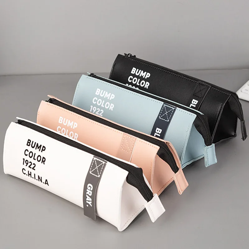 handsome leather pencil case boy stationery box large capacity school Pencil cases gifts for student pen case Cute pen bag black
handsome leather pencil case boy stationery box large capacity school Pencil cases gifts for student pen case Cute pen bag black
