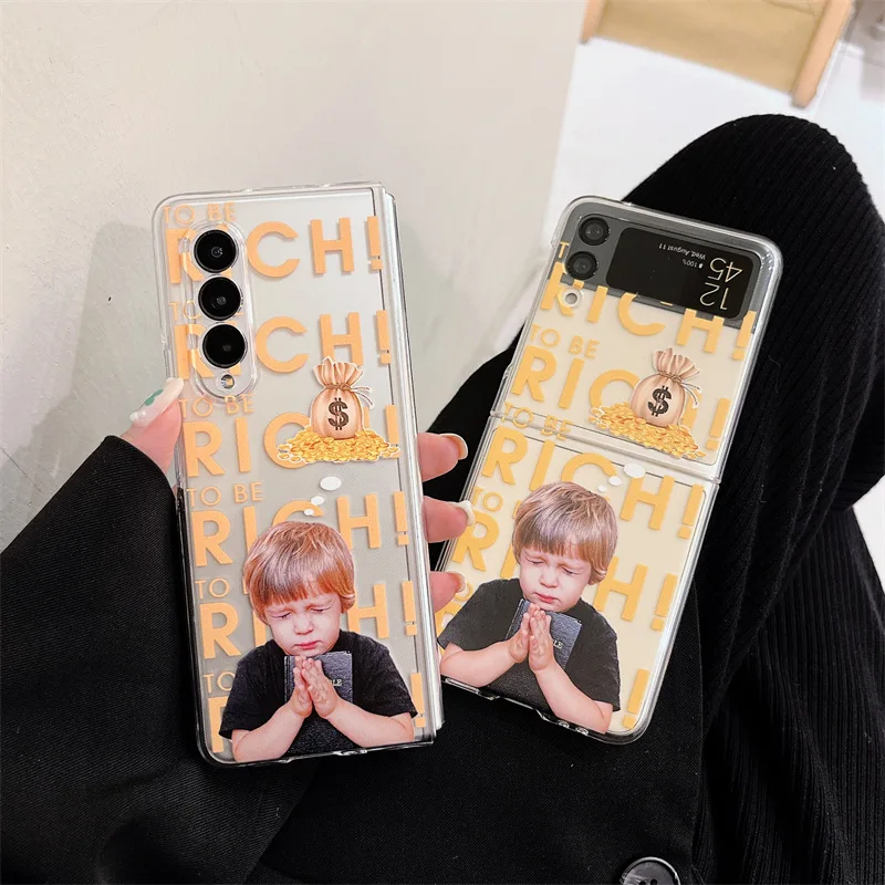 Rich Transparent Cute Boy Phone Case for Samsung Galaxy Z Flip 3 5G PC Back Cover for ZFlip3 Case Protective Shell
Rich Transparent Cute Boy Phone Case for Samsung Galaxy Z Flip 3 5G PC Back Cover for ZFlip3 Case Protective Shell