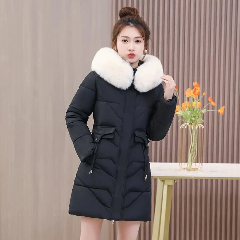 Down Cotton Jacket Women 2023 Autumn Winter Fashion Slim All-match Padded Coat Female Large Size Hooded Long Parkas
Down Cotton Jacket Women 2023 Autumn Winter Fashion Slim All-match Padded Coat Female Large Size Hooded Long Parkas