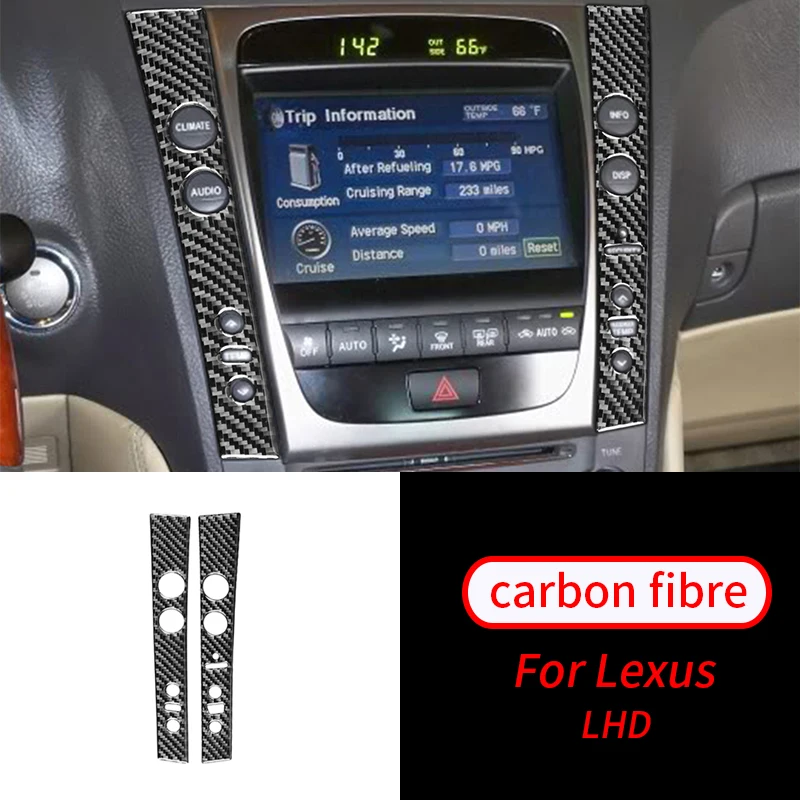 For Toyota LEXUS GS 2006-2011 2Pcs Real Carbon Fiber Center Console Sticker Trim Car Interior Accessories
For Toyota LEXUS GS 2006-2011 2Pcs Real Carbon Fiber Center Console Sticker Trim Car Interior Accessories
