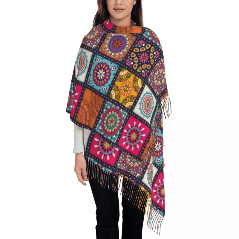 Boho Mandala Pattern Wrap For Ladies Warm Long Soft Scarf Bohemian Neckerchief Shawl Scarves
Boho Mandala Pattern Wrap For Ladies Warm Long Soft Scarf Bohemian Neckerchief Shawl Scarves