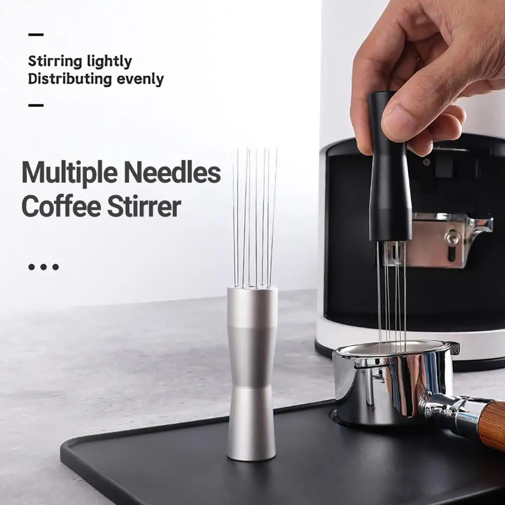 Coffee Stirrer Multiple Needles Efficient Stirring Ergonomic Handle Needle Type Coffee Distribution Tool for Café
Coffee Stirrer Multiple Needles Efficient Stirring Ergonomic Handle Needle Type Coffee Distribution Tool for Café