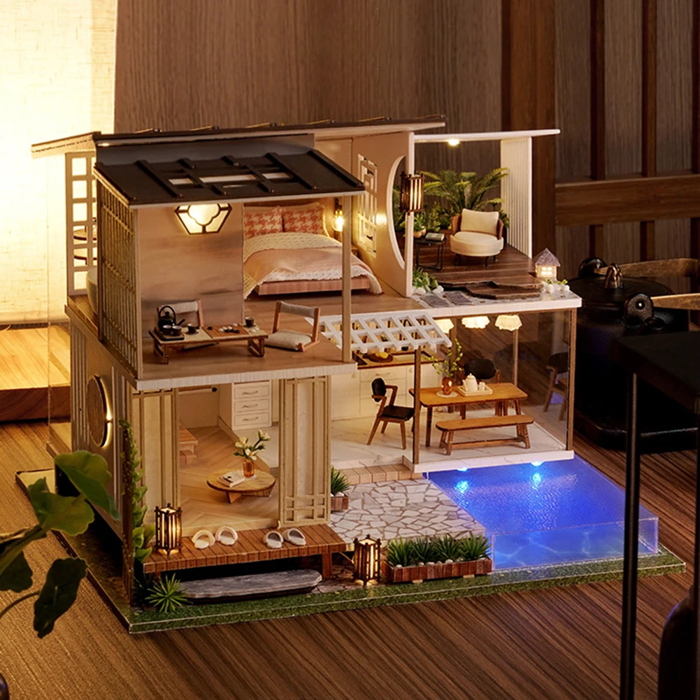 DIY Miniature Doll House Furniture Lights Educational Toys Wooden House Villa Lighting 3D Hut Adults Gifts Decor
DIY Miniature Doll House Furniture Lights Educational Toys Wooden House Villa Lighting 3D Hut Adults Gifts Decor