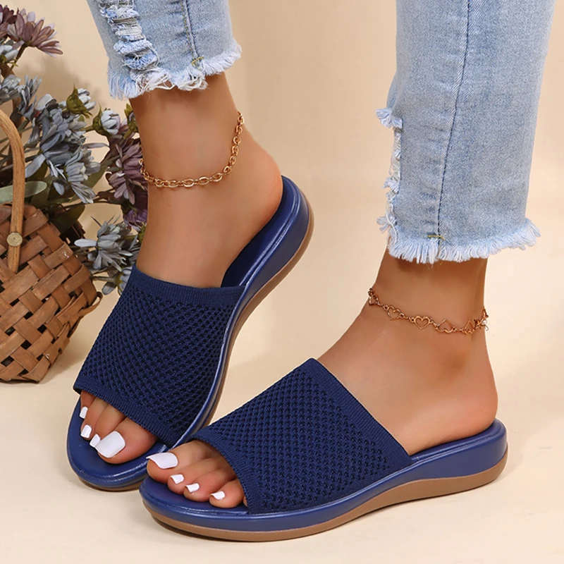 Breathable Knitted Slippers for Women 2022 Summer Platform Wedges Sandals Woman Plus Size 43 Outdoor Slides Flip Flops
Breathable Knitted Slippers for Women 2022 Summer Platform Wedges Sandals Woman Plus Size 43 Outdoor Slides Flip Flops