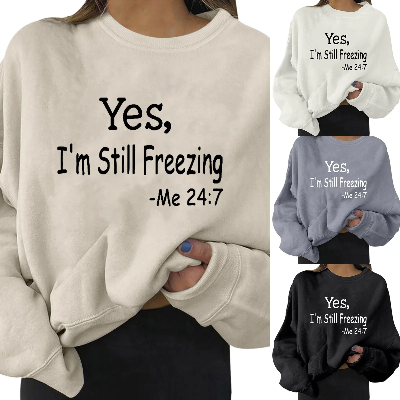 Women Letter Print Graphic Sweatshirt Casual Round Neck Pullover Loose Shirt Lightweight Tops House Coat Women Zipper Front
Women Letter Print Graphic Sweatshirt Casual Round Neck Pullover Loose Shirt Lightweight Tops House Coat Women Zipper Front