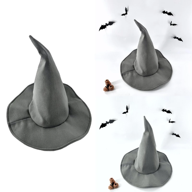 Womens Gray Witch Hat Kids Hats Halloween Decoration Accessories Halloween Headdress Party Cap
Womens Gray Witch Hat Kids Hats Halloween Decoration Accessories Halloween Headdress Party Cap