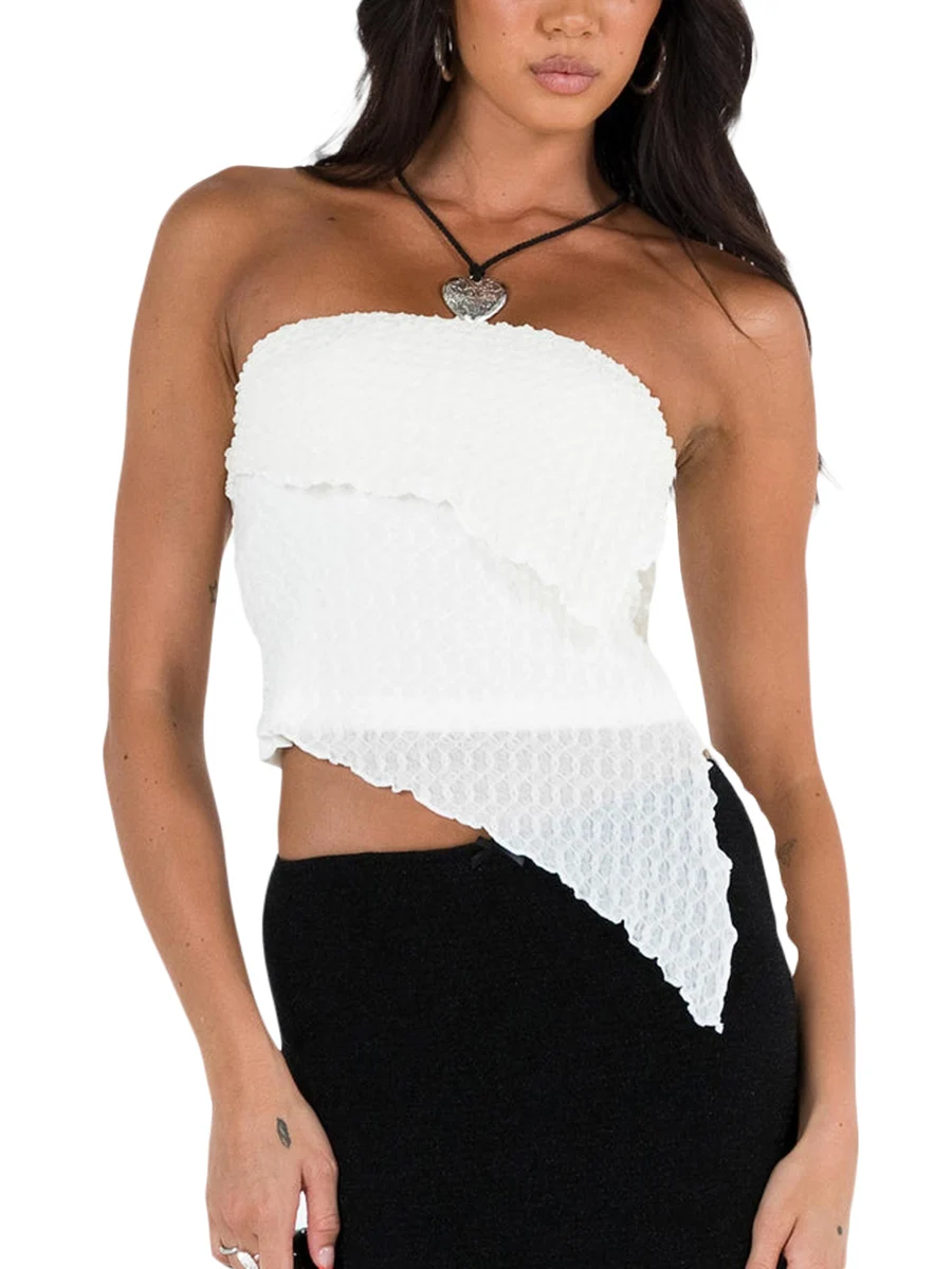 Women Casual Bandeau Tube Tops Summer Sleeveless Y2K Cropped Vest Tops Streetwear
Women Casual Bandeau Tube Tops Summer Sleeveless Y2K Cropped Vest Tops Streetwear