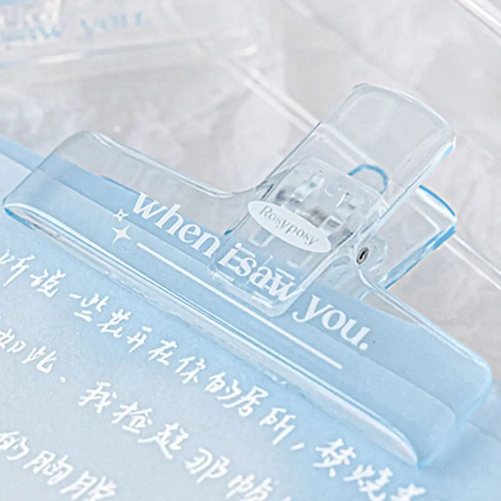 Transparent Blue Folder Little Fresh Fall Prevention Test Paper Folder Acrylic Multifunctional Hand Account Holder Hand Account
Transparent Blue Folder Little Fresh Fall Prevention Test Paper Folder Acrylic Multifunctional Hand Account Holder Hand Account