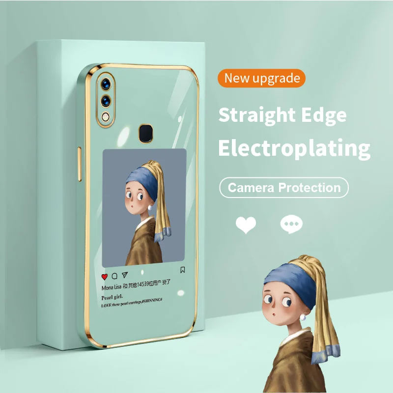 Classic Paintings Electroplating Silicone Phone Case for vivo Y91 Y91i Y95 Y91 Mediatek Y93 U1 Z1Pro Z5X 2019 Z5X 2020 Cover
Classic Paintings Electroplating Silicone Phone Case for vivo Y91 Y91i Y95 Y91 Mediatek Y93 U1 Z1Pro Z5X 2019 Z5X 2020 Cover