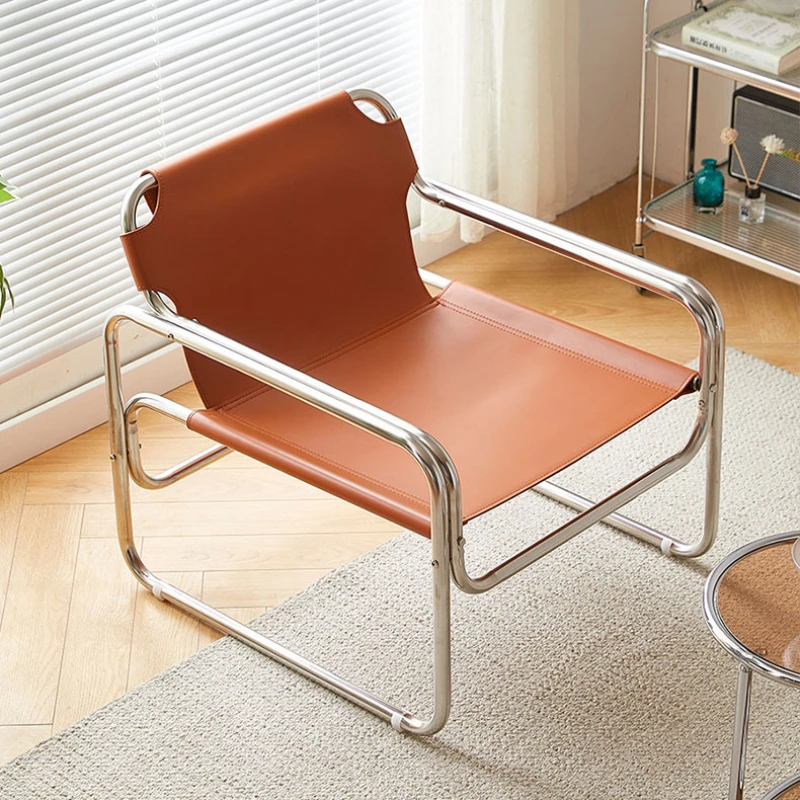 Single Sofa Chair Designer Bauhaus Casual Chair Stainless Steel Saddling Coffee Chair Shooting Prop New Dropshipping
Single Sofa Chair Designer Bauhaus Casual Chair Stainless Steel Saddling Coffee Chair Shooting Prop New Dropshipping