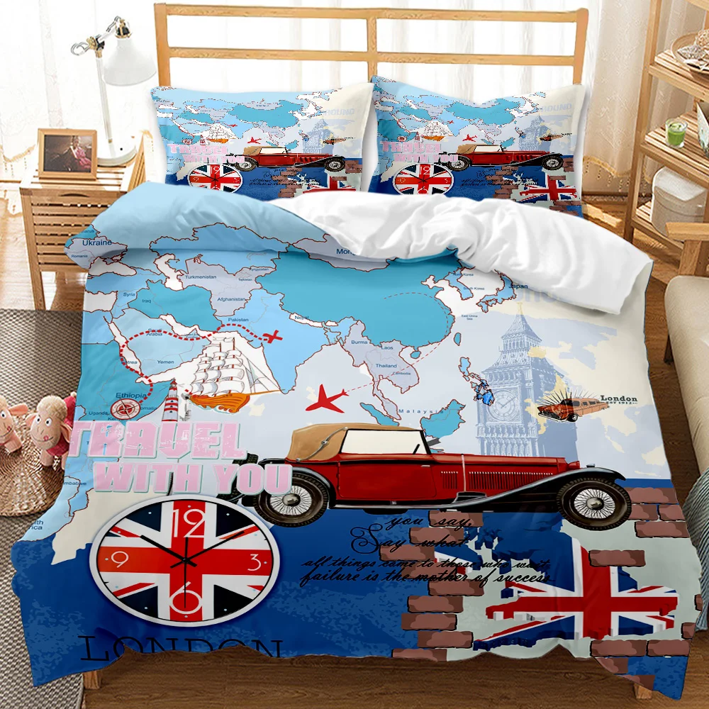 British Style Duvet Cover Double Decker Bus Traditional Local Cultural England UK Retro Double Queen King Polyester Quilt Cover
British Style Duvet Cover Double Decker Bus Traditional Local Cultural England UK Retro Double Queen King Polyester Quilt Cover
