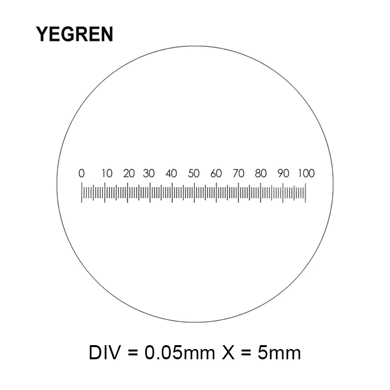 DIV=0.05mm Microscope Micrometer Microscope Eyepiece Optical Glass Lens with 100mm Scale Horizontal Measurement Diameter 19mm
DIV=0.05mm Microscope Micrometer Microscope Eyepiece Optical Glass Lens with 100mm Scale Horizontal Measurement Diameter 19mm