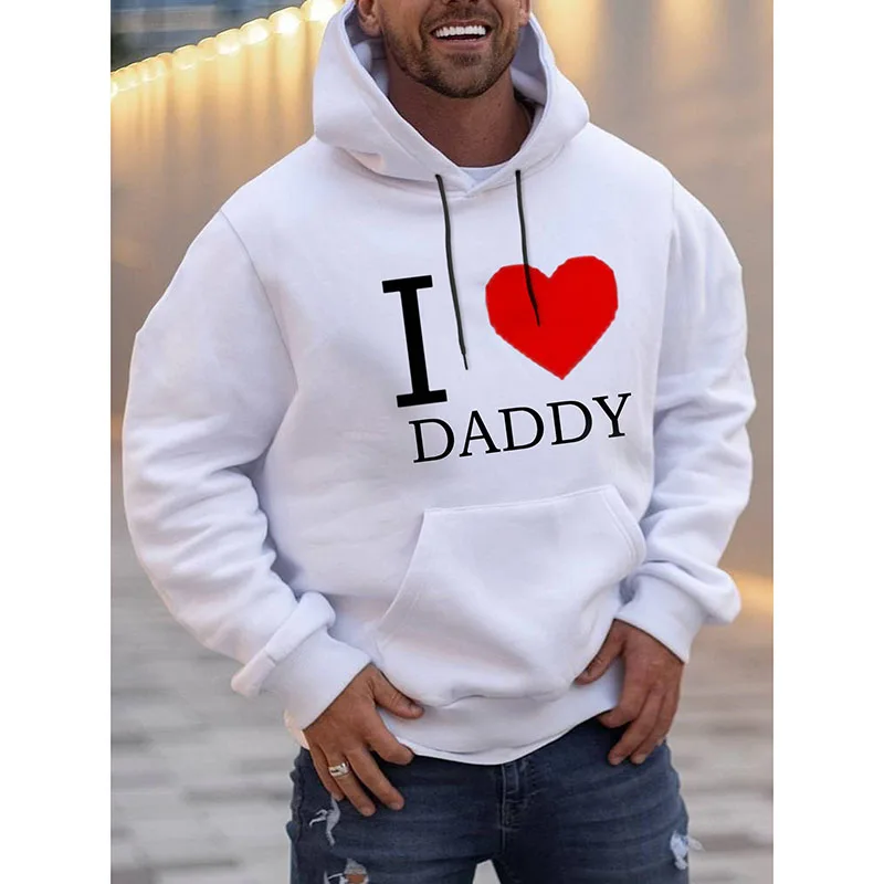 Badassdude I Love Daddy Printing Men's Casual Hoodie
Badassdude I Love Daddy Printing Men's Casual Hoodie
