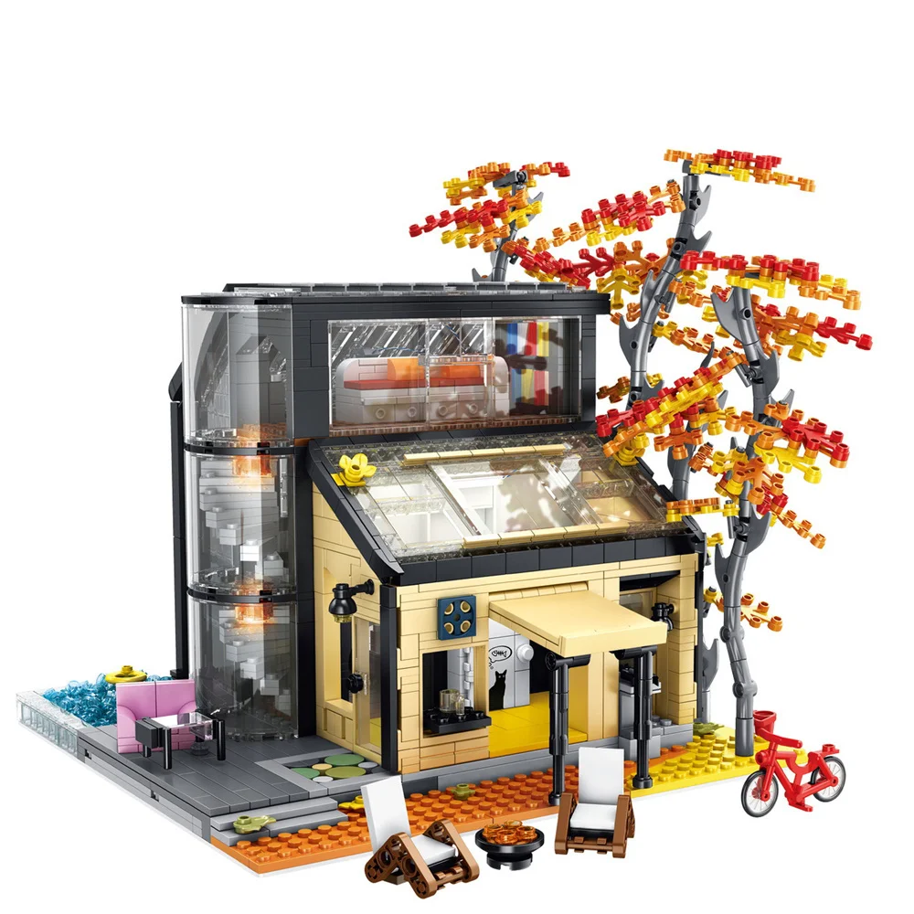 City Street View Creative House Maple Forest Villa Architecture Building Block Bricks with LED Light Sets Toys for Girls
City Street View Creative House Maple Forest Villa Architecture Building Block Bricks with LED Light Sets Toys for Girls