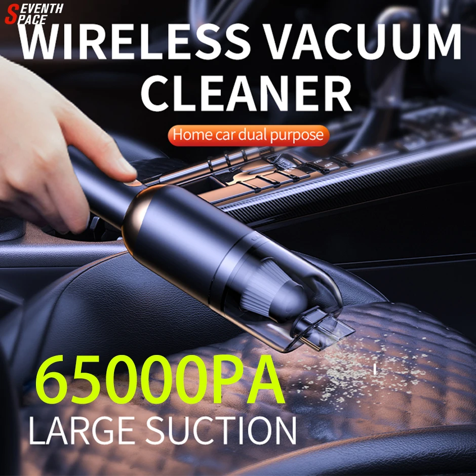 65000Pa Wireless Car Vacuum Cleaner Handheld Mini Portable Vacuum Cleaner 6000mAh Power Bank Powerful Suction Wet And Dry Smart
65000Pa Wireless Car Vacuum Cleaner Handheld Mini Portable Vacuum Cleaner 6000mAh Power Bank Powerful Suction Wet And Dry Smart