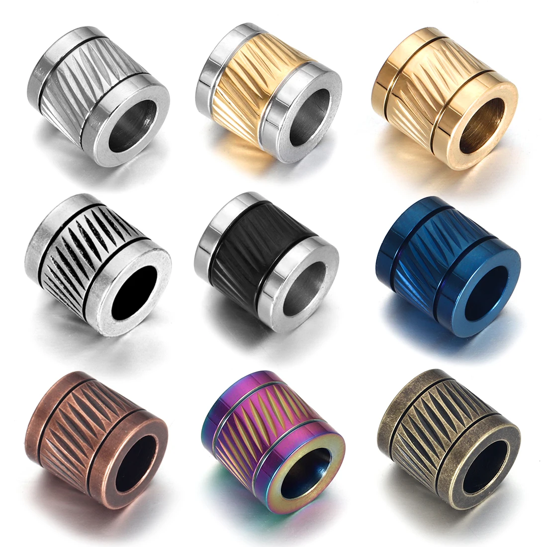 4pcs Stainless Steel 6mm Hole Size Spacer Beads for DIY Paracord Knife Lanyard Jewelry Accessories Leather Bracelet Making
4pcs Stainless Steel 6mm Hole Size Spacer Beads for DIY Paracord Knife Lanyard Jewelry Accessories Leather Bracelet Making