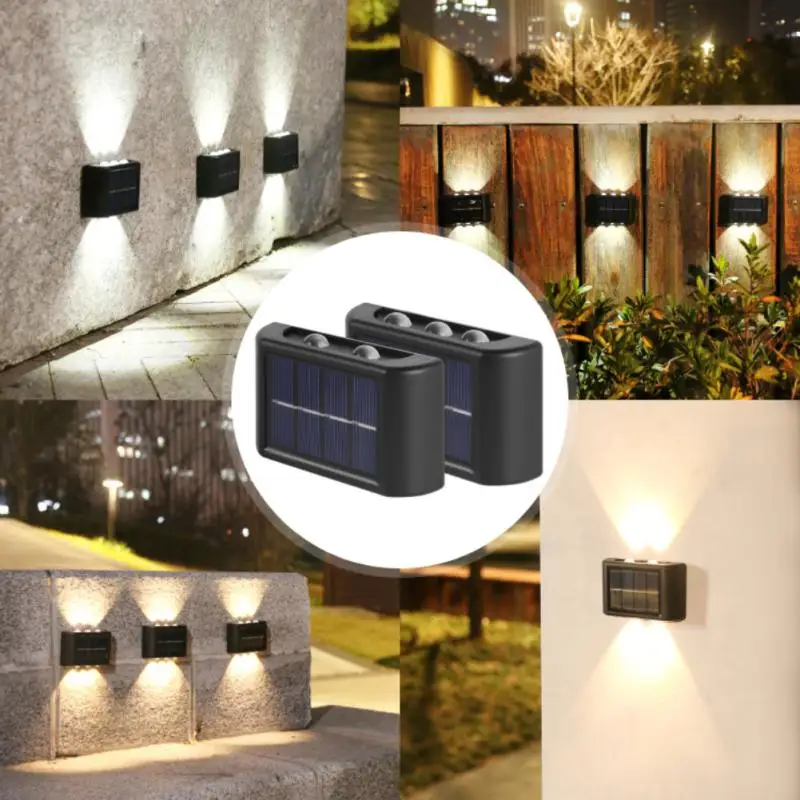 4/6 LED Solar Wall Lamp Outdoor Waterproof Up And Down Luminous Lighting Garden Decoration Solar Lights Wall Light Garden Lamp
4/6 LED Solar Wall Lamp Outdoor Waterproof Up And Down Luminous Lighting Garden Decoration Solar Lights Wall Light Garden Lamp
