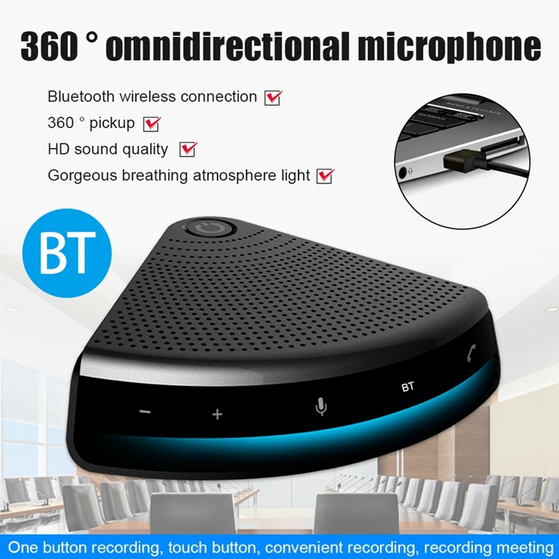 USB-микрофон для конференций, HD микрофон с шумоподавлением, настольный компьютер, ноутбук, многонаправленный конденсаторный микрофон
USB-микрофон для конференций, HD микрофон с шумоподавлением, настольный компьютер, ноутбук, многонаправленный конденсаторный микрофон