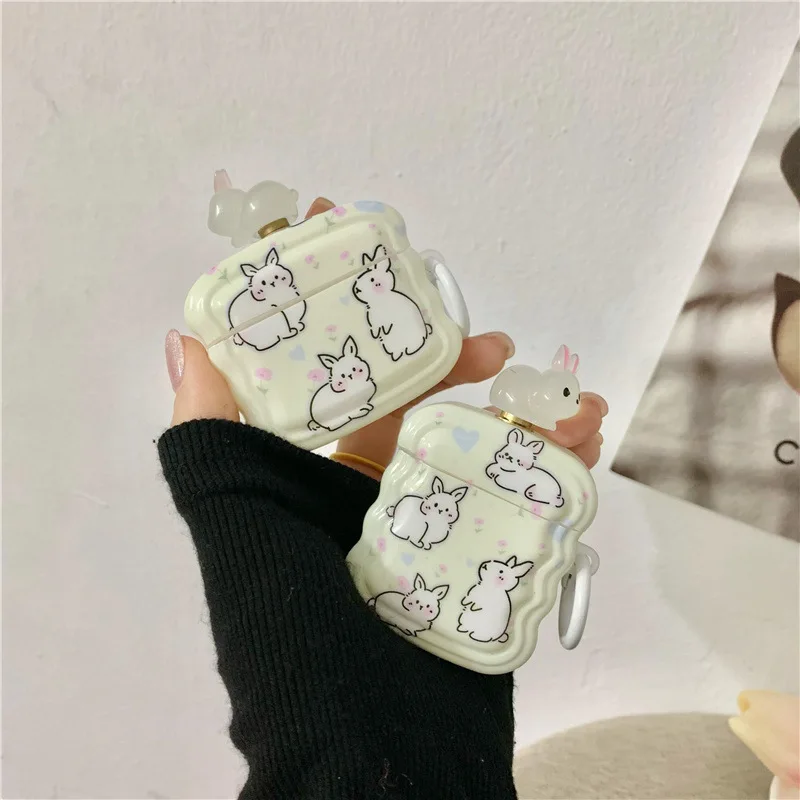

Cartoon Flower Bunny Earphone Case for Apple Airpods Pro 3 Case for Airpods 3 3rd Generation Air Pod 2 1 Case
