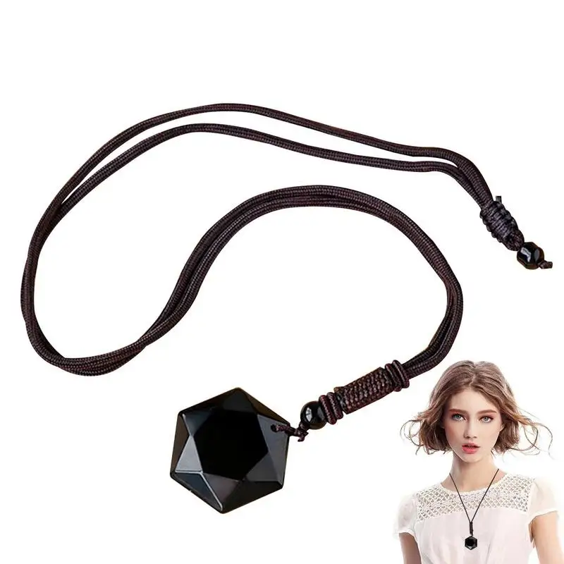 Obsidian Crystal Necklace Healing Hexagram Crystal Stone Necklace Obsidian Necklaces For Men Women Retro Pocket Energy Crystals
Obsidian Crystal Necklace Healing Hexagram Crystal Stone Necklace Obsidian Necklaces For Men Women Retro Pocket Energy Crystals
