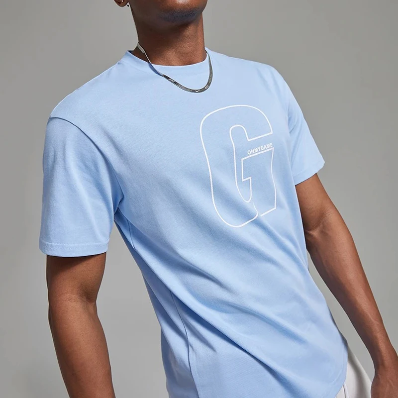 Camiseta deportiva informal a la moda, Camiseta corta de algodón transpirable con cuello redondo para entrenamiento físico, de m
Camiseta deportiva informal a la moda, Camiseta corta de algodón transpirable con cuello redondo para entrenamiento físico, de m