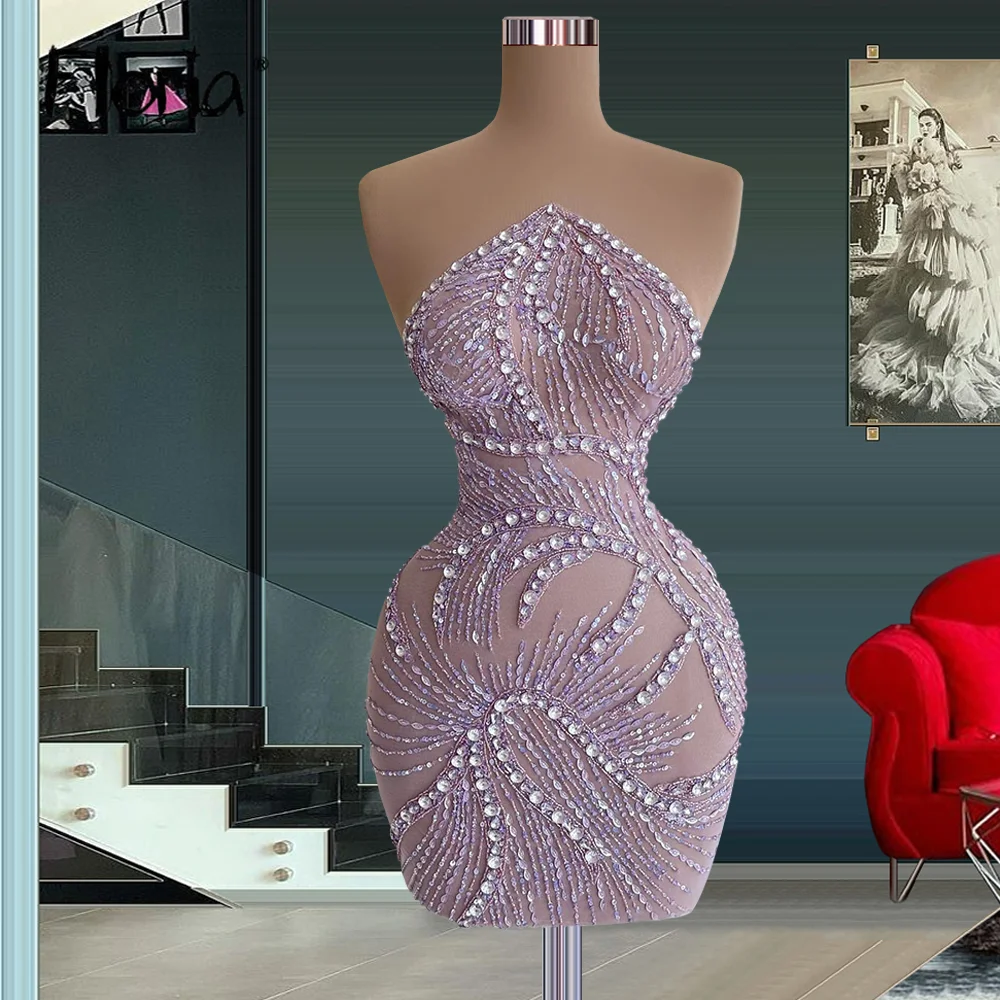 Haute Couture Diamond Lavender Mini Cocktail Dress Sexy Summer Party Gowns 2022 Newest Vestidos De Fiesta Bodycon Dress
Haute Couture Diamond Lavender Mini Cocktail Dress Sexy Summer Party Gowns 2022 Newest Vestidos De Fiesta Bodycon Dress