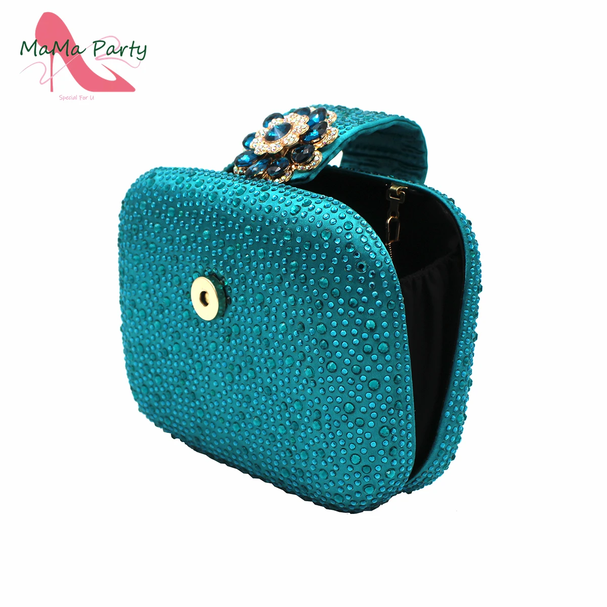 2023 African Women Classics Small Size Party Hand Bag in Teal Color High Quality Italian Design Mature Style for Wedding
2023 African Women Classics Small Size Party Hand Bag in Teal Color High Quality Italian Design Mature Style for Wedding