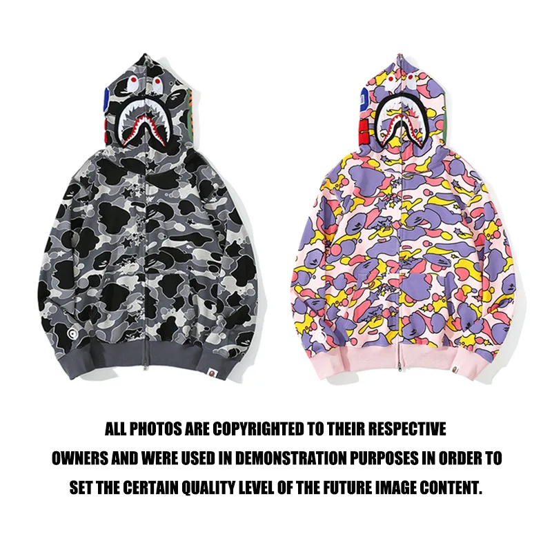 BAPE Hoodie High Quality Cotton Shark Anime Two Way Zipper Trackshuits WGM Embroidery Mens Full Zip Up Sweatshirts 2022
BAPE Hoodie High Quality Cotton Shark Anime Two Way Zipper Trackshuits WGM Embroidery Mens Full Zip Up Sweatshirts 2022