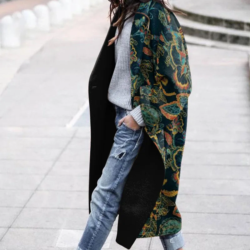 2022 Ladies Winter Warm Woolen Coat Tops Office Fashion Print Lapel Robe Coat Women Autumn Elegant Casual Loose Cardigan Jacket
2022 Ladies Winter Warm Woolen Coat Tops Office Fashion Print Lapel Robe Coat Women Autumn Elegant Casual Loose Cardigan Jacket