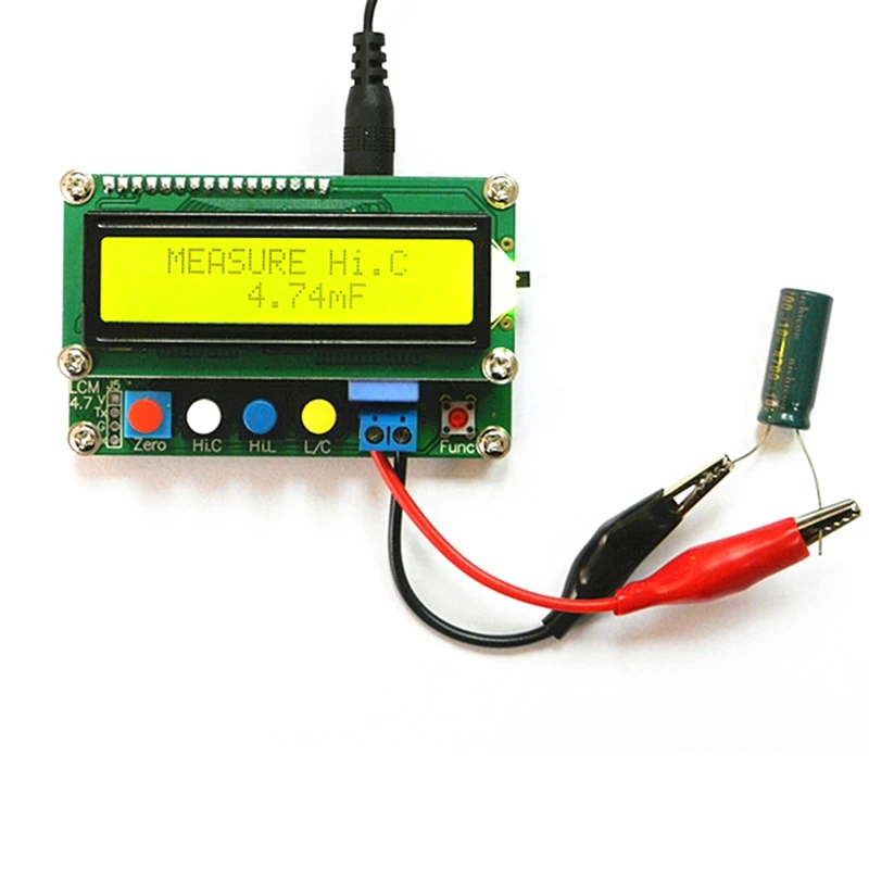 Digital Capacitor Meter Inductance Capacitance L/C Meter LCD Capacitance Meter Tester Mini USB Interface With USB Cable 
Digital Capacitor Meter Inductance Capacitance L/C Meter LCD Capacitance Meter Tester Mini USB Interface With USB Cable