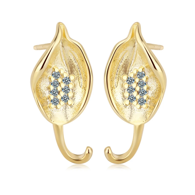 KOFSAC New Fashion 925 Sterling Silver Earrings For Women Simple Temperament Leaves Zircon Studs Ear Jewelry Lady Birthday Gifts
KOFSAC New Fashion 925 Sterling Silver Earrings For Women Simple Temperament Leaves Zircon Studs Ear Jewelry Lady Birthday Gifts