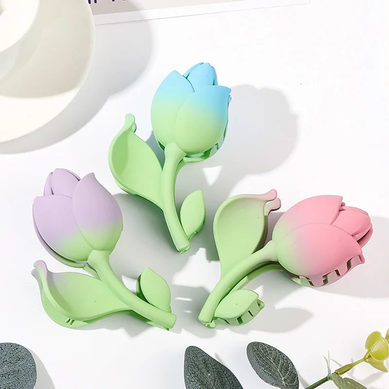 New Sweet Tulip Hair Claws Colorful Acetic Tulip Crab Hair Clips Colorblock Frosted Crab Hairpin Claw Clip Bath Hair Accessories
New Sweet Tulip Hair Claws Colorful Acetic Tulip Crab Hair Clips Colorblock Frosted Crab Hairpin Claw Clip Bath Hair Accessories