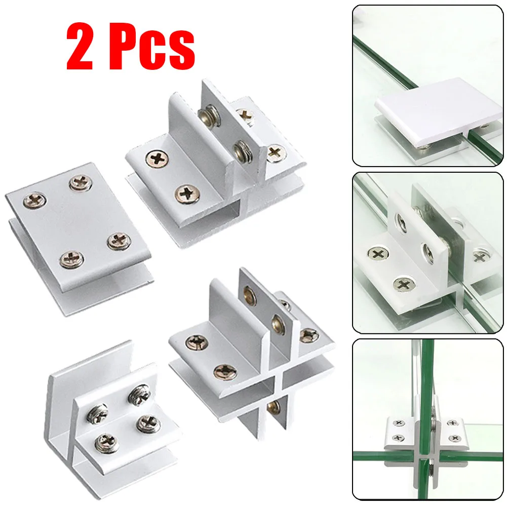 2PCS Glass Clamps For Handrails Shelves Holder Corner Bracket Clamp Aluminum 10-12mm Glass Clips 4 Sizes Fixed Fitting
2PCS Glass Clamps For Handrails Shelves Holder Corner Bracket Clamp Aluminum 10-12mm Glass Clips 4 Sizes Fixed Fitting