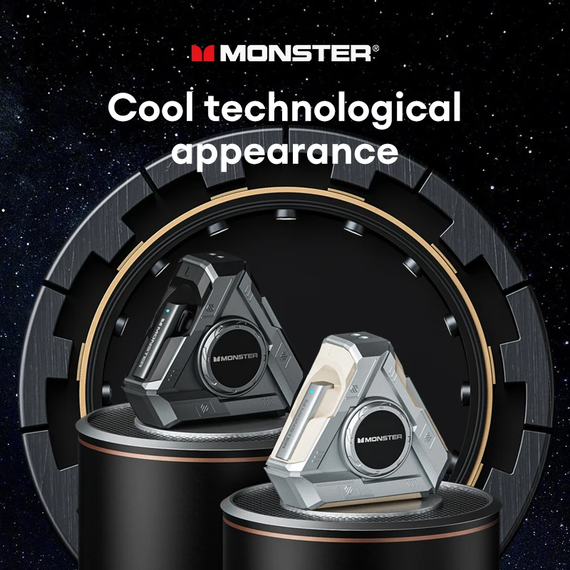 

Monster XKT22 Fingertip Gyroscope Earbuds Low Gaming Latency Headphones HD Call Headsets Large Capacity Battery Earphones