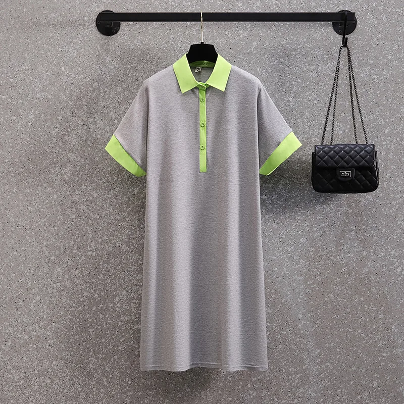 4XL large size women casual sports dresses vestido 2022 loose short sleeve turn down collar Patchwork cotton short dress robe
4XL large size women casual sports dresses vestido 2022 loose short sleeve turn down collar Patchwork cotton short dress robe