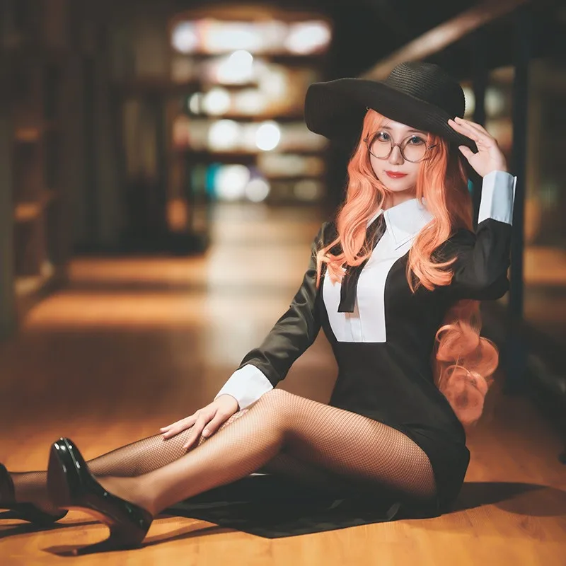 Anime SPY X Family Sylvia Sherwood Cosplay Costume Black Formal Dress Hat Glasses earrings Suit Women Girl Halloween Party Set
Anime SPY X Family Sylvia Sherwood Cosplay Costume Black Formal Dress Hat Glasses earrings Suit Women Girl Halloween Party Set