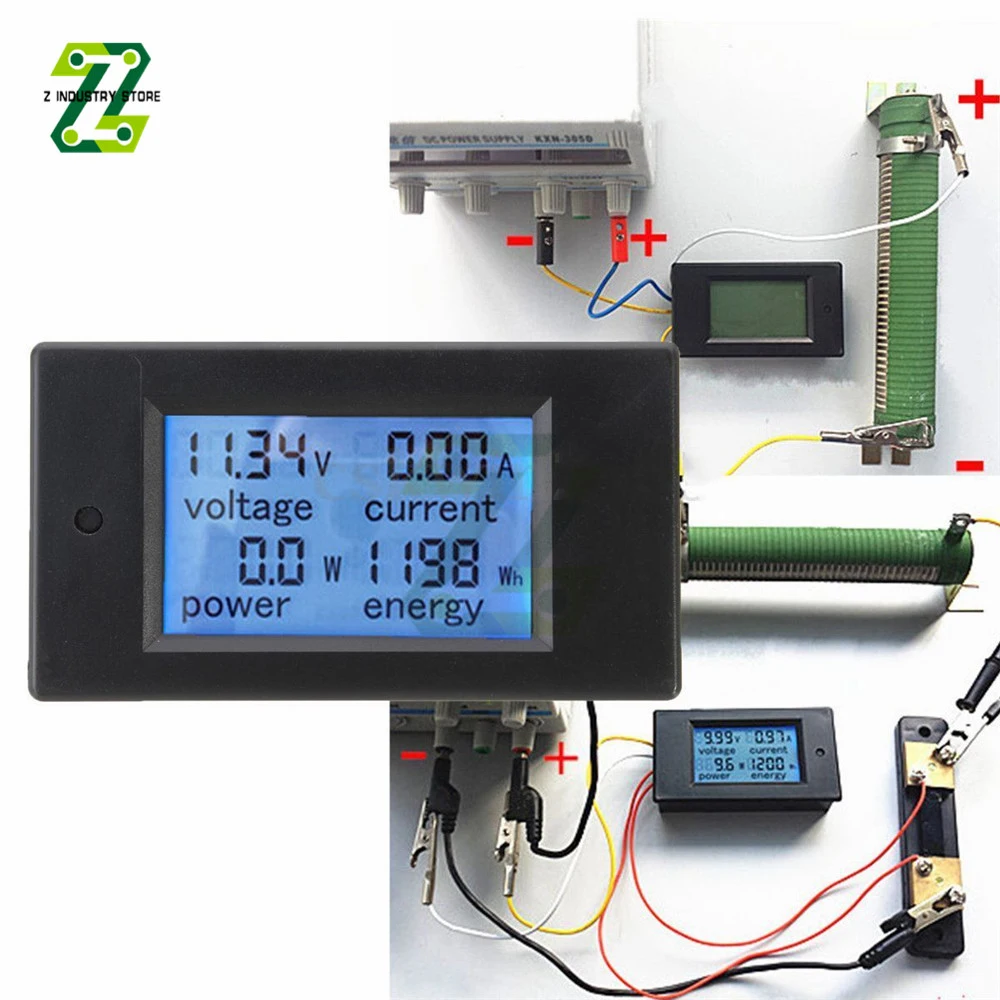 Voltage Current Power Energy meter Gauge AC 80-260V 20A Voltmeter Ammeter Watt Power Meter 0-100A DC 6.5-100V
Voltage Current Power Energy meter Gauge AC 80-260V 20A Voltmeter Ammeter Watt Power Meter 0-100A DC 6.5-100V