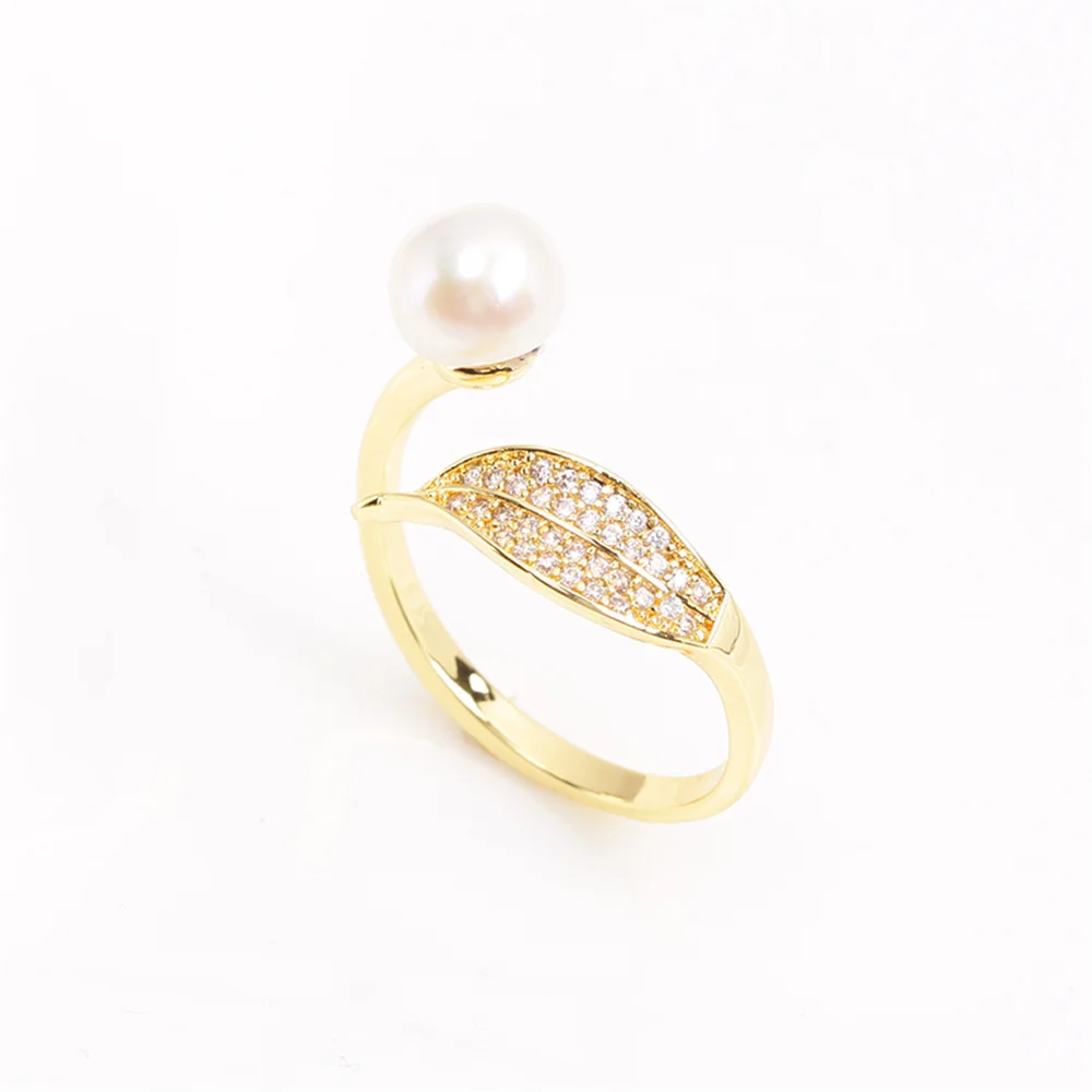 14k gold plating colorful pearl ring holder cold wind personality DIY ring accessories female
14k gold plating colorful pearl ring holder cold wind personality DIY ring accessories female